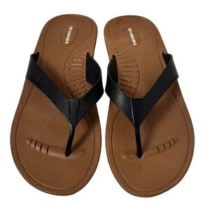 Okabashi Black and Tan Breeze Sandals size (8-9) ML